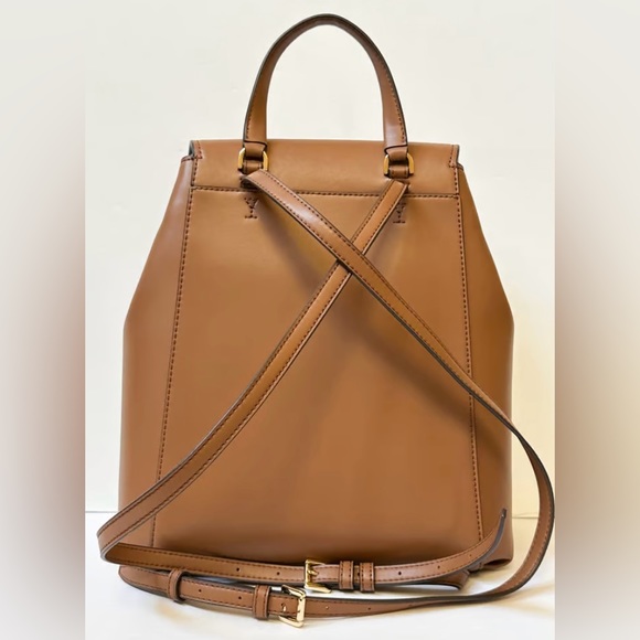 Michael Kors Phoebe Medium Zip Pocket Backpack Brown MK Signature, Brown - Picture 5 of 5